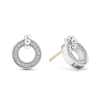 LAGOS Caviar Spark Diamond Circle Earrings