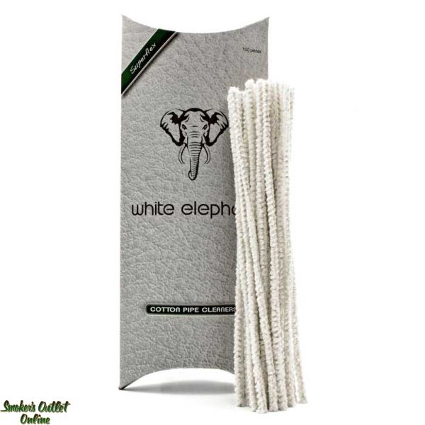 White Elephant Cotton Pipe Cleaners - Pack of 100