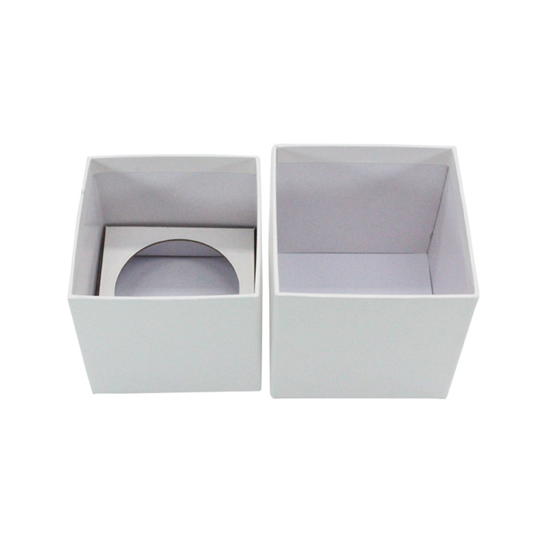 Luxury White Paper Votive Scented Candle Jar Packaging Boxes