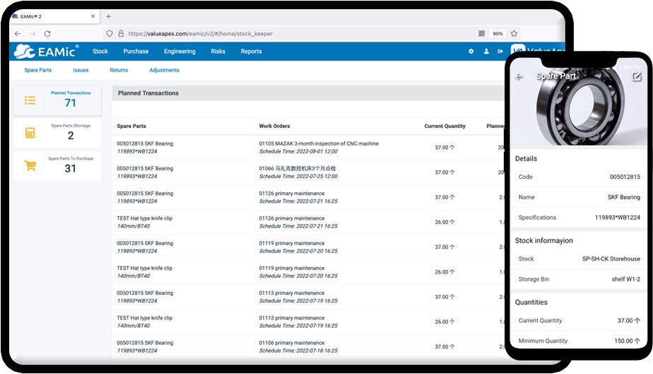 Spare Parts Management Software