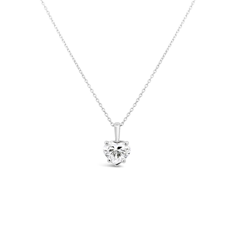 Clara by Martin Binder Heart Diamond Solitaire Necklace