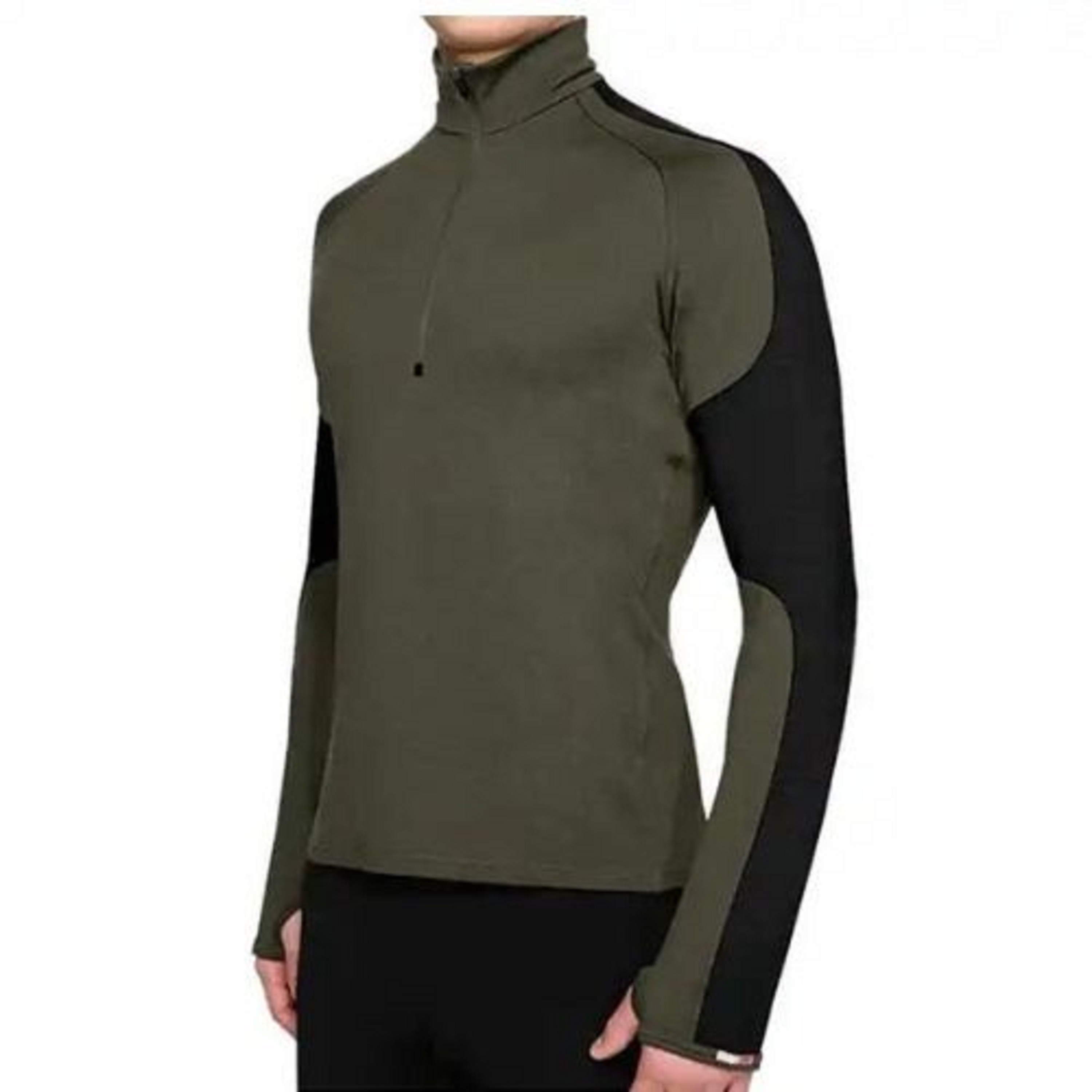 Army Green Full Sleeve Dri Fit T Shirt