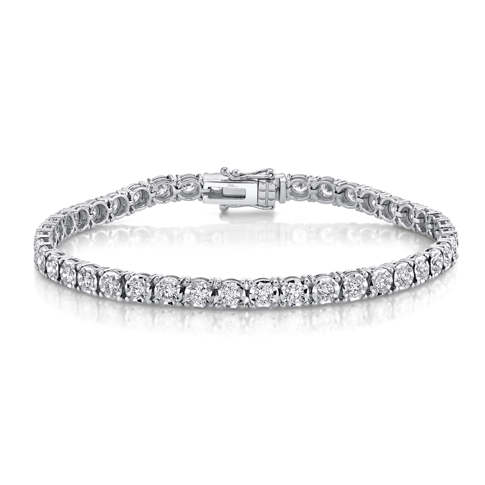 3.00Ct Round Diamond Tennis Bracelet