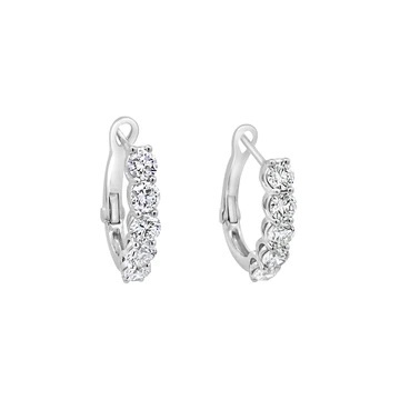 Clara by Martin Binder Diamond Hoop Earrings