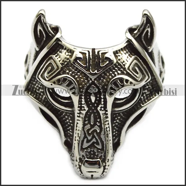 Buy Viking Wolf Ring r005924 from zuobisijewelry