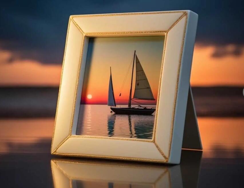 Ceramic Texture Photo Frame