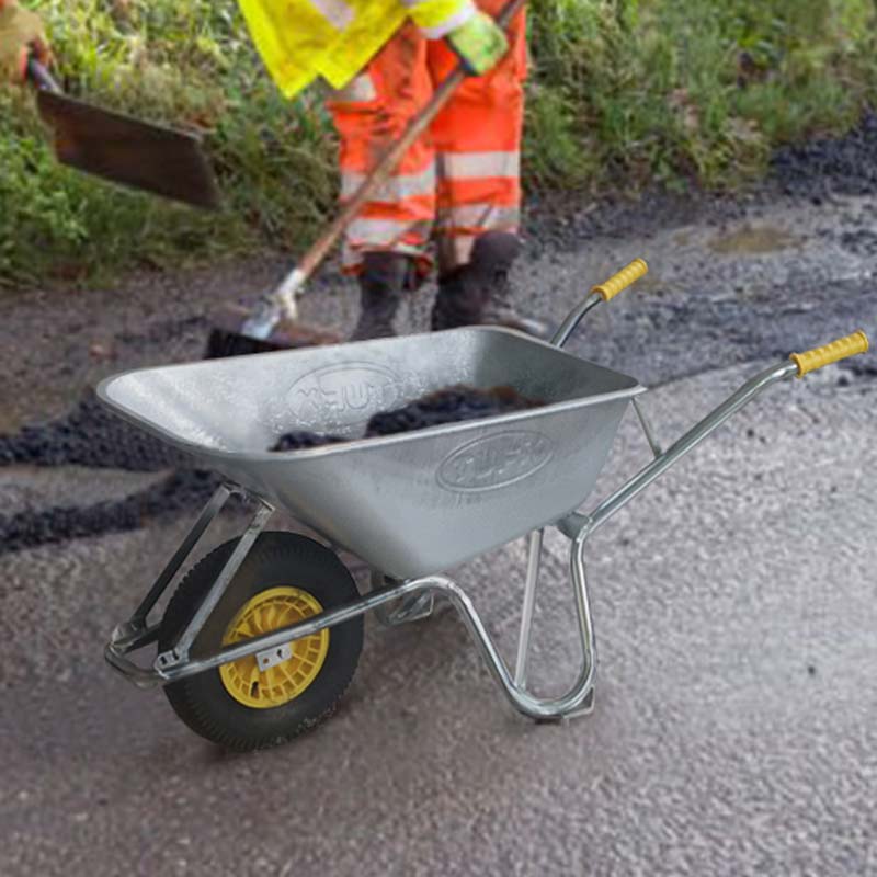 TUFX GALVANIZED BUILDERS WHEELBARROW