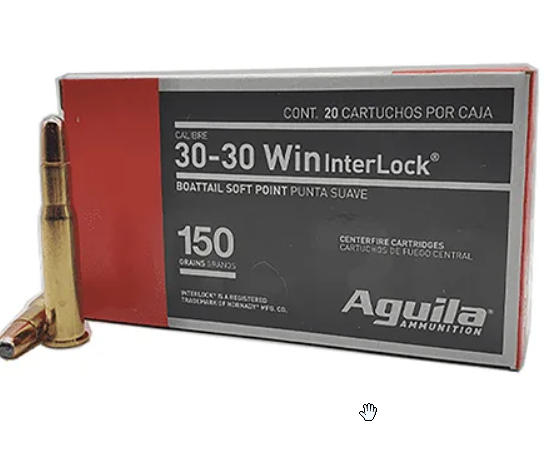 AGUILA 80801AG 30-30 WIN 150 GR INTERLOCK BOAT TAIL SOFT