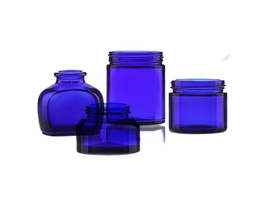 Cobalt Blue Glass Jar