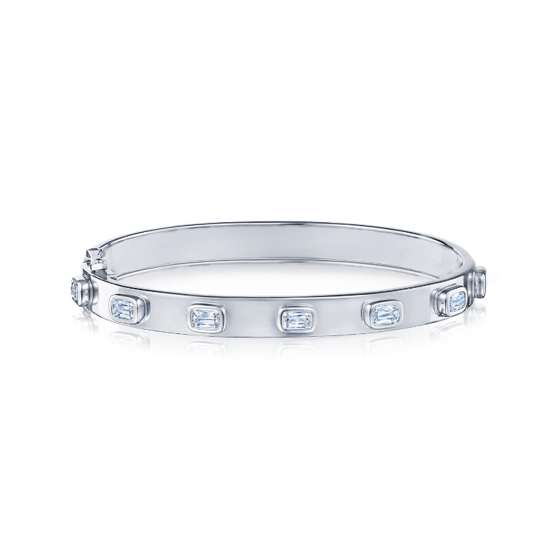 Ashoka 7 Stone Diamond Bangle