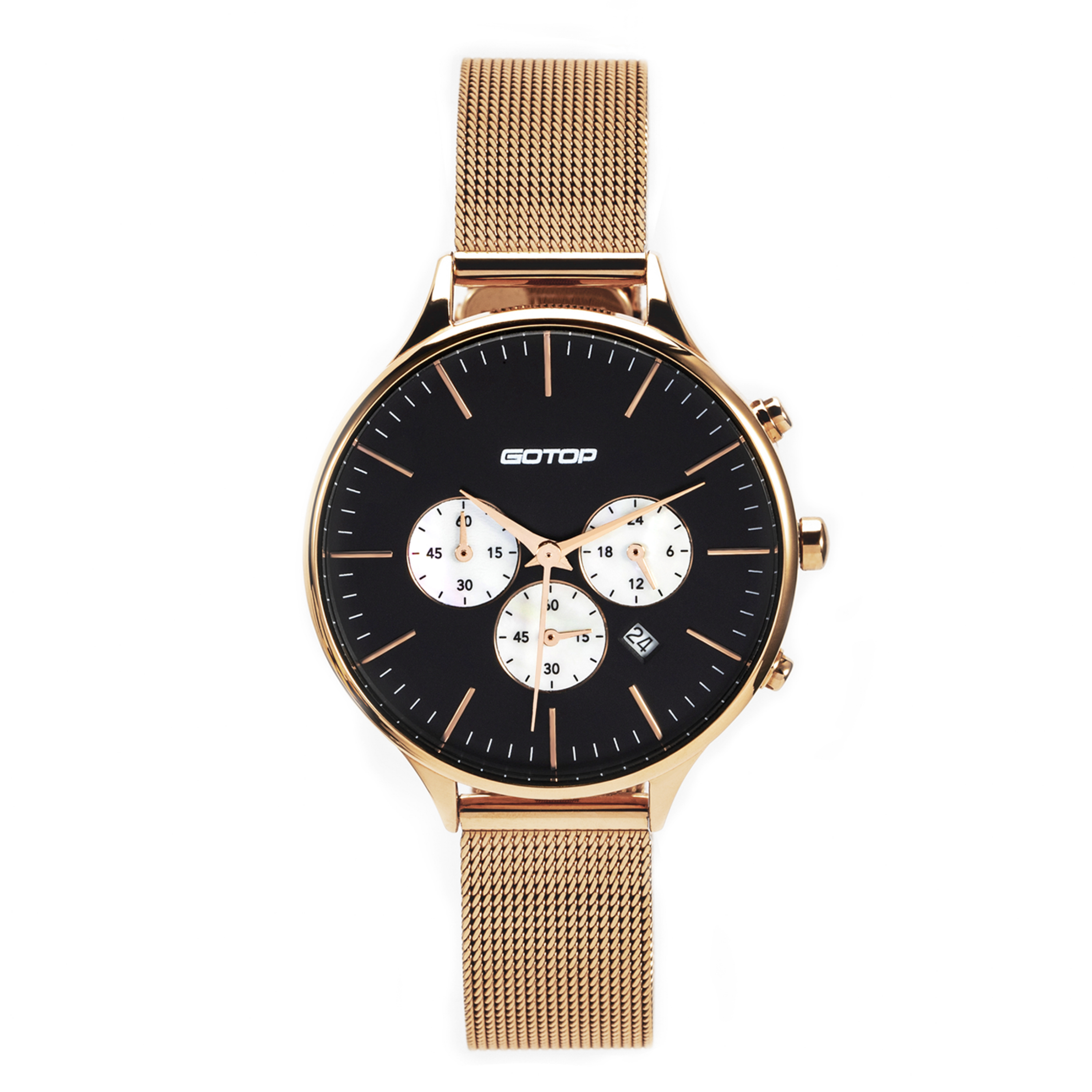 chronograph function & charming design ladies watch manufacturer