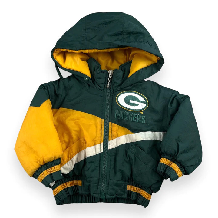 VINTAGE GREEN BAY PACKERS PUFFER JACKET 12-18 MONTHS