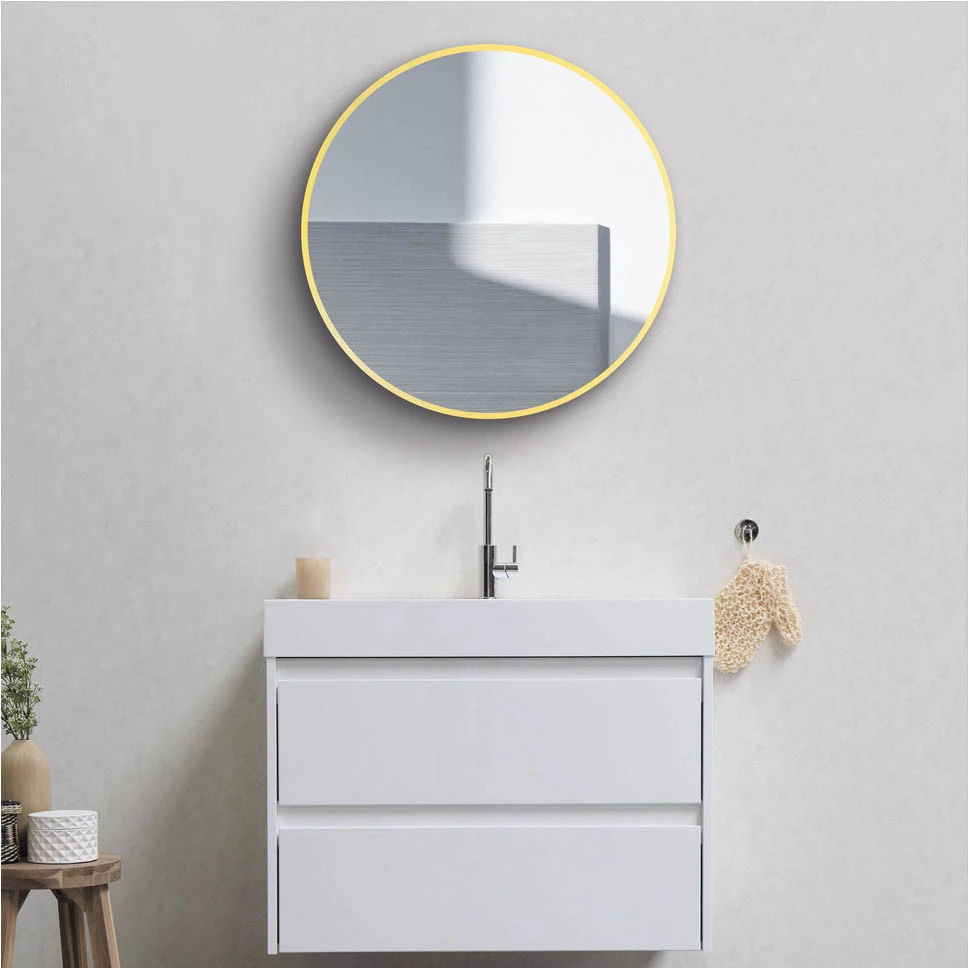 LAM-103 Brushed Brass Led Bathroom Mirror