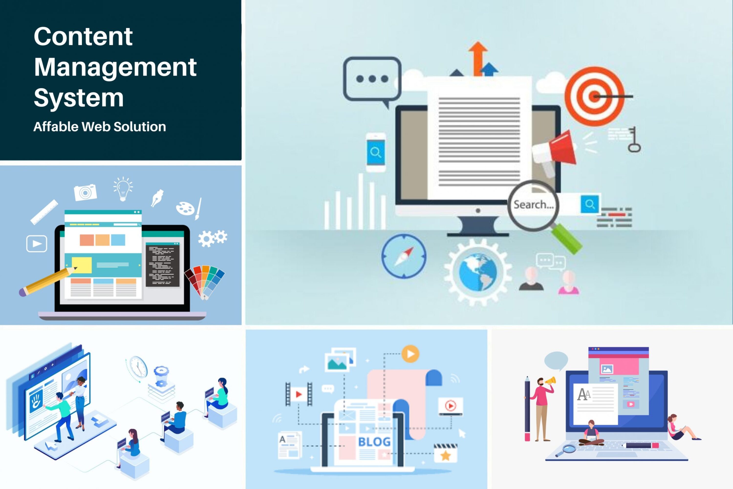 Servizi di programmazione di software di gestione dei contenuti