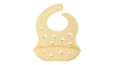 3D Adjustable Fit Waterproof Silicone Baby Bib