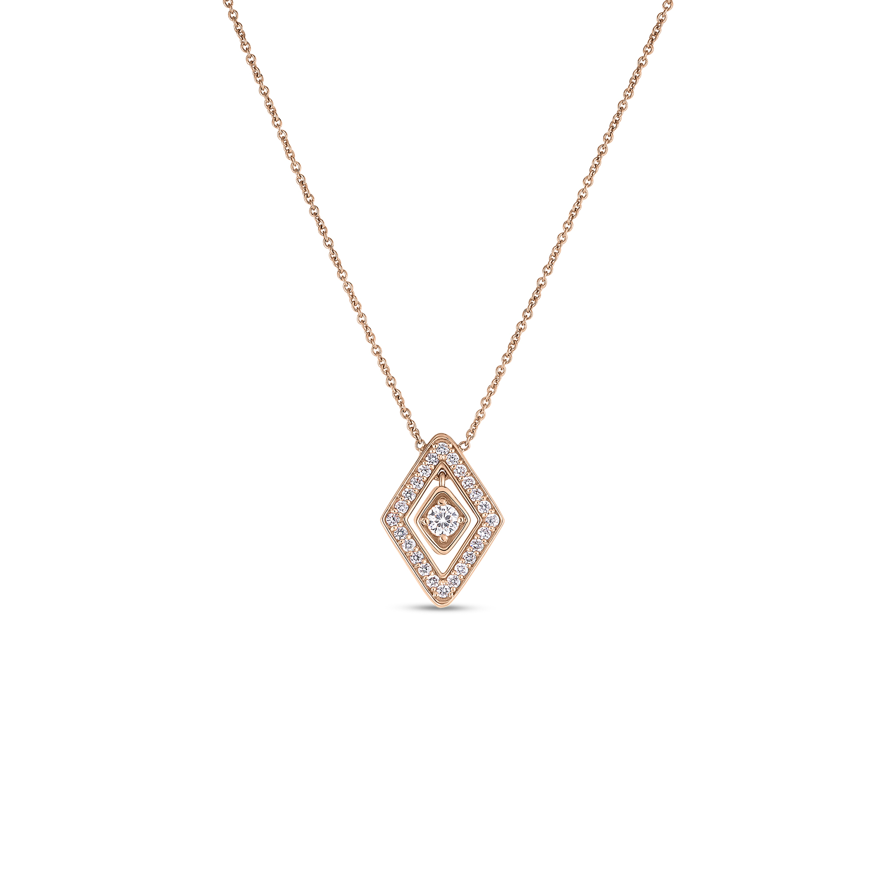 Small Diamante Pendant Necklace