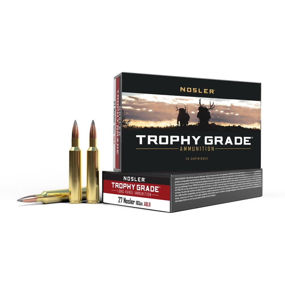 27 NOSLER 165GR ABLR (20 CT.) AMMUNITION