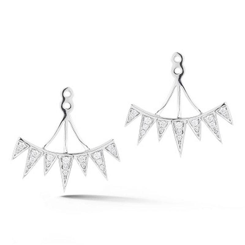 Deutsch Signature Diamond Triangular Bar Earring Jacket