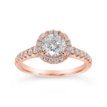 Yes, by Martin Binder Rose Halo Diamond Engagement Rings