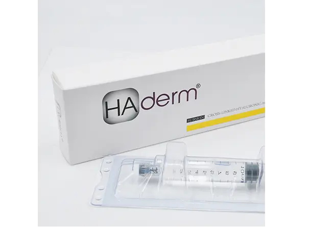 HAderm Cross Linked Injectatble Derm Deep 1ml/2ml Hyaluronate Acid For Deep Wrinkles