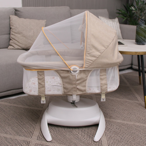 4 in 1 3D Swing & Adjustable Reclining Position Baby Crib Rocker & Bed TY666C