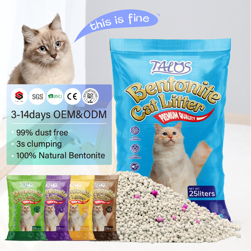 25L Premium Bentonite Cat Litter for Cat Toilet