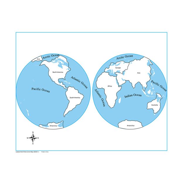 Buy Labeled World Parts Control Map