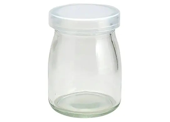 125ml Clear Round Milk Glass Jar