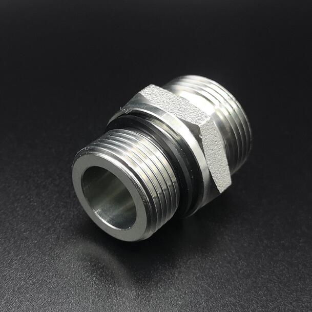 High Pressure Stainless Steel Carbon Steel BSPP Thread With Captive Seal Cutting Ring Nut British Metric Hydraulic Fitting