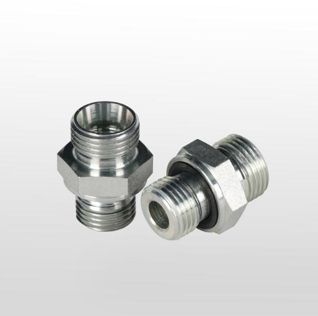 Hose fitting DIN Standard Steel Fitting Straight Metric Thread Union Bite Type Hydraulic Adapters