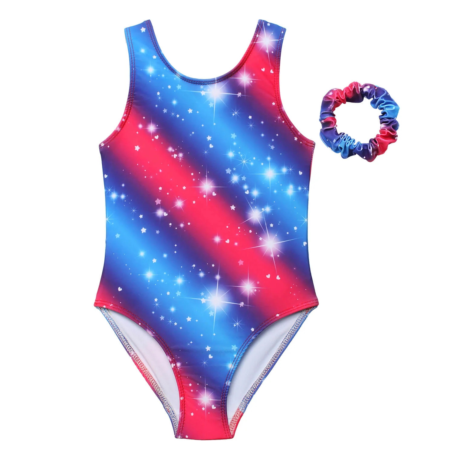 4TH OF JULY SPARKLY STARS STRIPES GYMNASTICS LEOTARDS