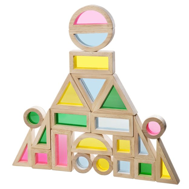 Buy Wooden Rainbow Building Blocks