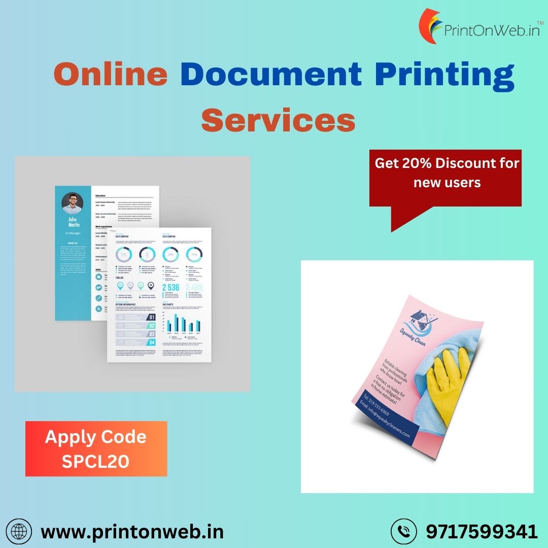 Best Documents Printing Services - Fast and Affordable at PrintOnWeb