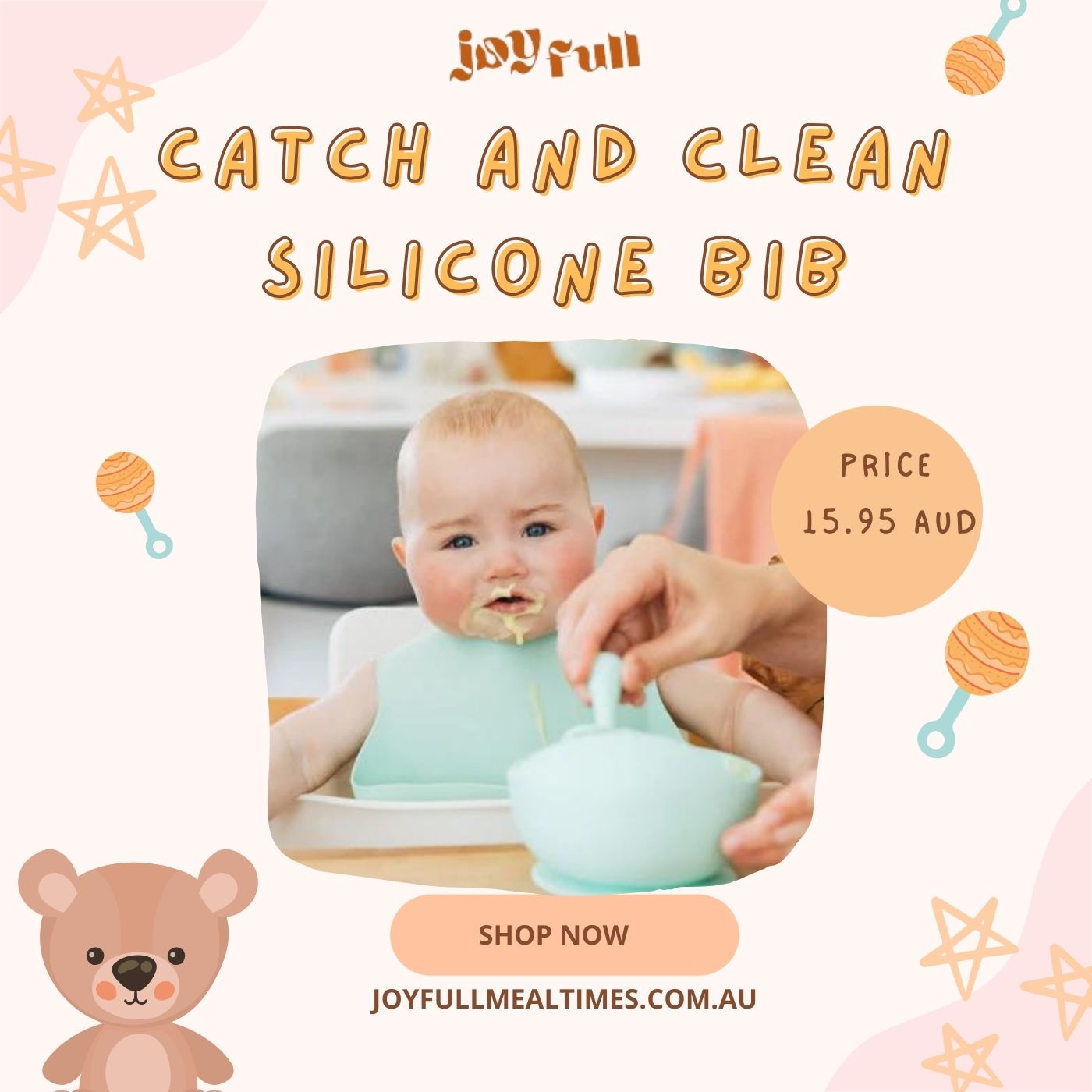 Colourful & Best Quality Silicone Bibs For Babies