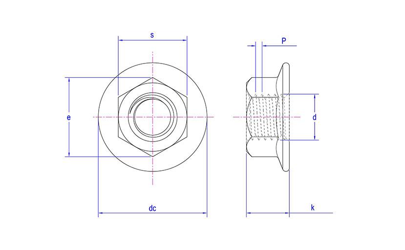 EN 1661/14218 Flange Nuts