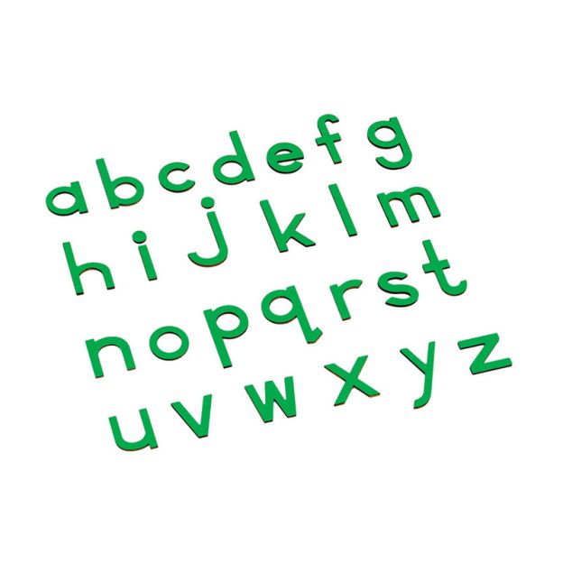 Choose Lowercase Small Movable Alphabet - Green