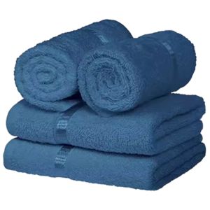 Soft Super Absorbent Blue Bath Towel Set