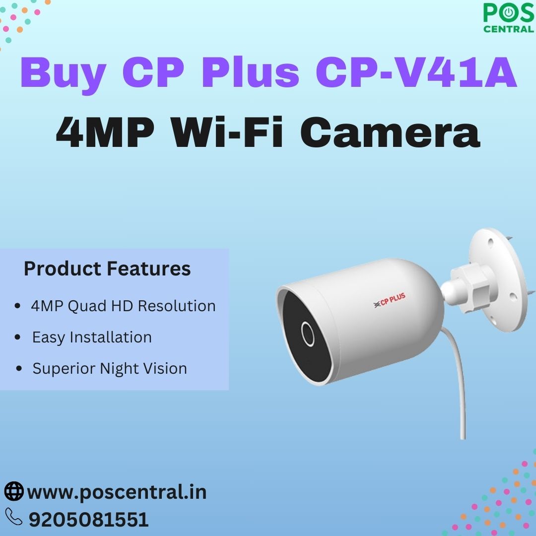 Shop CP Plus CP-V41A 4MP Wi-Fi Camera – Wireless Surveillance Solution