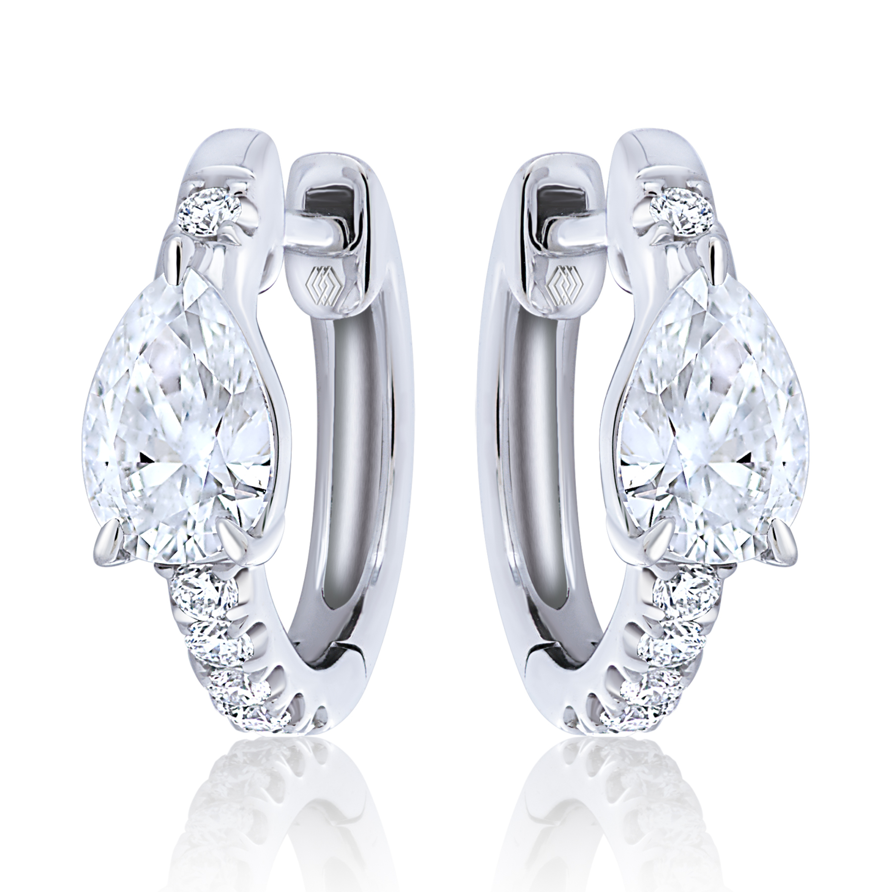 Park Avenue Collection Diamond Huggie Earrings