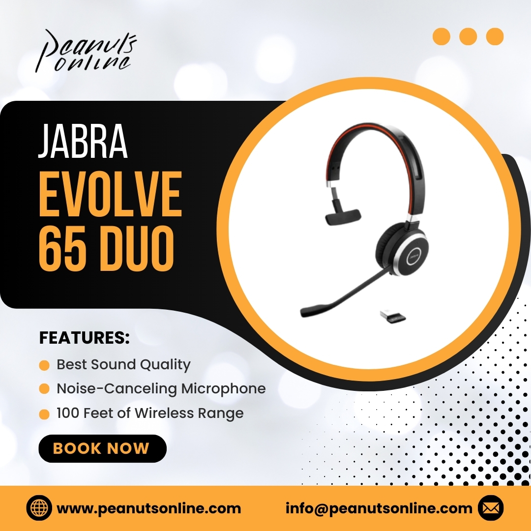 Jabra Evolve 65 Duo: Wireless Bluetooth Headset for Superior Audio