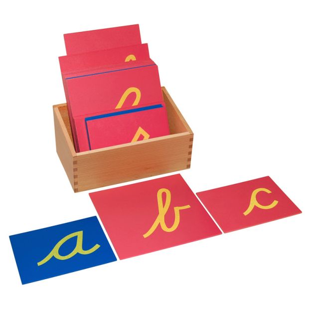 Buy Lower Case Sandpaper Letters With Box - Cursive