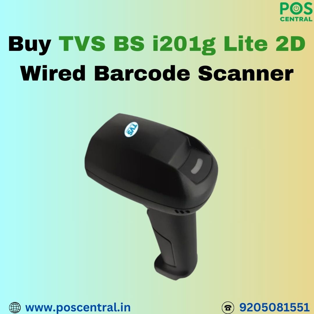 Efficiency Redefined: TVS BS i201g Lite 2D Wired Barcode Scanner Now Available