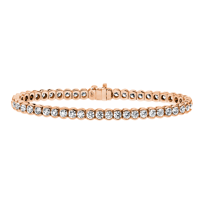 Rose Gold Diamond Tennis Bracelet