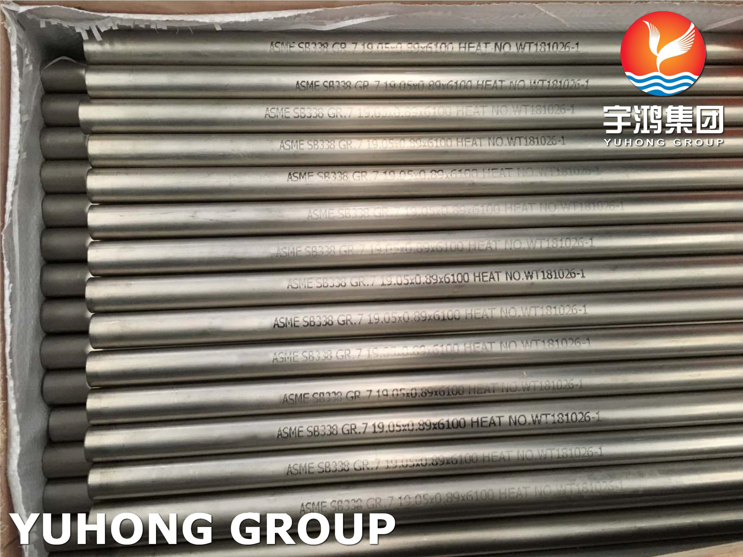 ASTM B338/ ASME SB338 TItanium Alloy Steel Tube