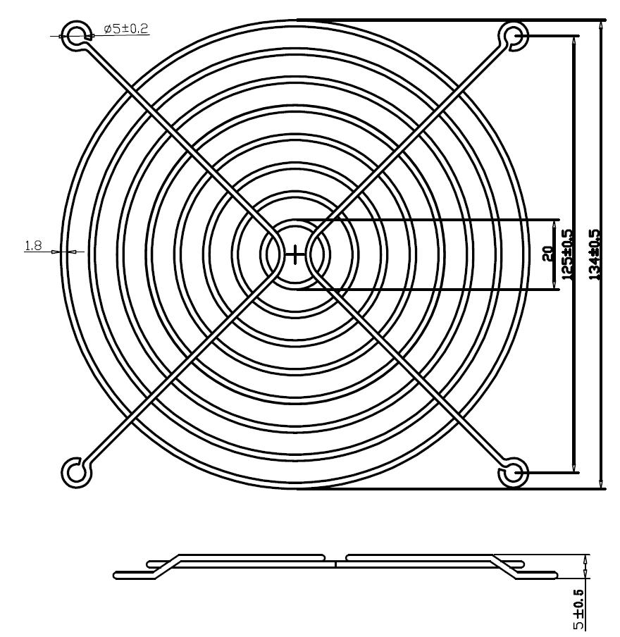 WELLSUNFAN F140 Cooling Fan Grill