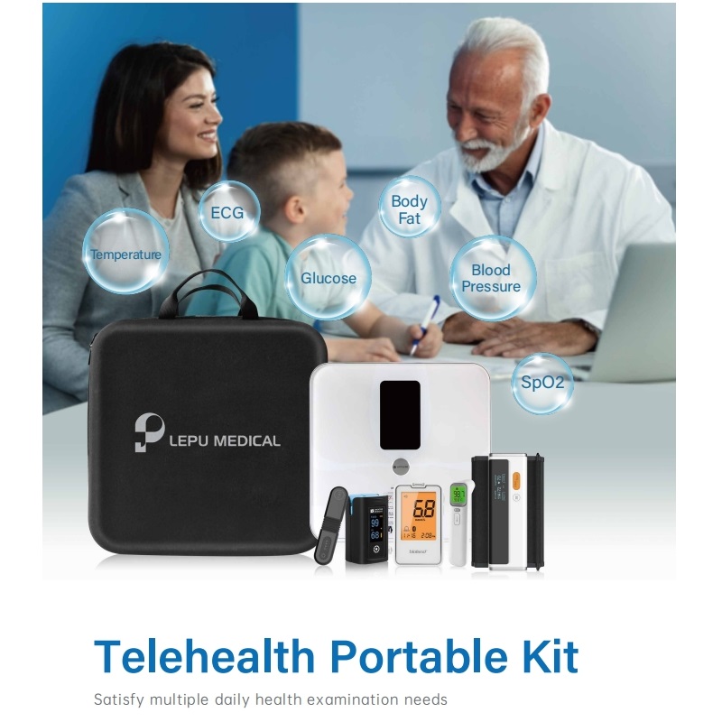 Lepu Medical Telehealth Portable Kit for Telemedicine Solution Remote Patient Monitoring Digital Health