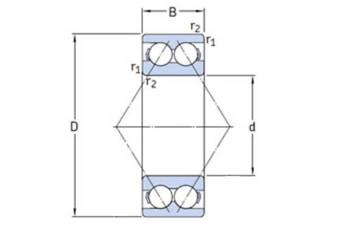 Bearings, რეზინის, ამისთვის ლილვები ჩაეფლო წყალი