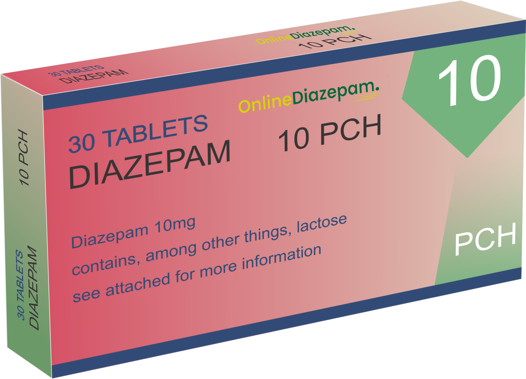  Diazepam 10mg 2*15 (30 Tablets)