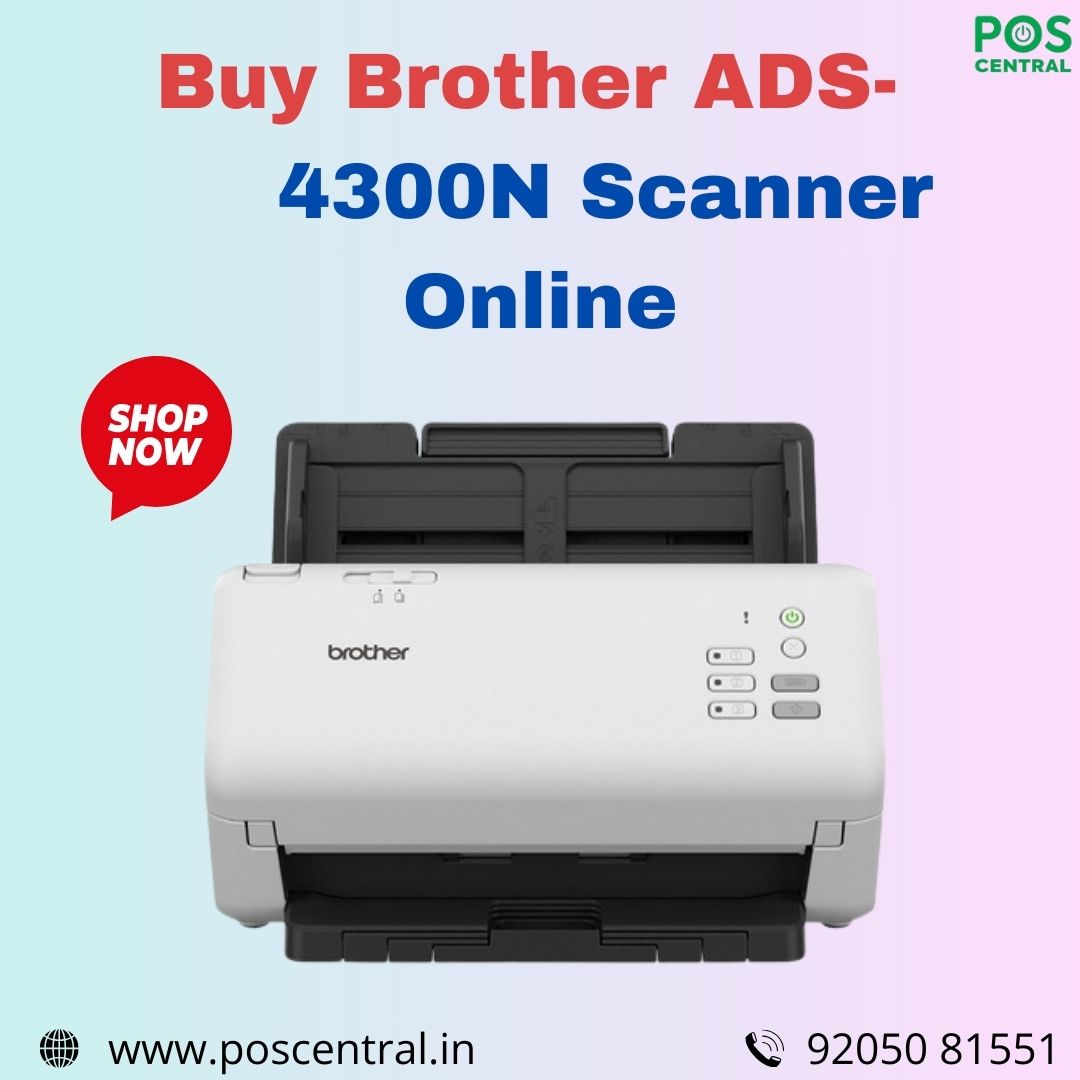 Efficient Document Management with Brother ADS-4300N High-Speed Desktop Scanner