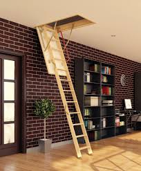  Ladders, wooden, retractable